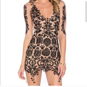 For Love and Lemons Lotus Mini Dress